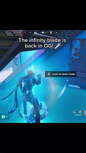 The infinity blade is back in Fortnite OG! 🗡 #fortnite #fortniteupdate