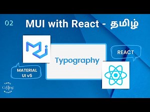 Typography in Material UI Tamil Material UI version 5 with React Tamil