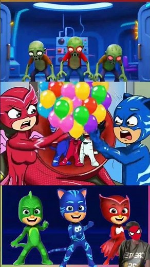pj mask owlette🆚 cat boy 🆚 gekko 🆚 sonic funny animation story coffin dance cover tiles hop edm rush