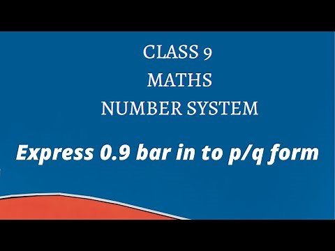 Express 0.99...or 0.9 bar in to p/q