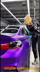 I didn't like the purple vinylwrap on this BMW M4, so I smashed it.#vinylwrap #bmw