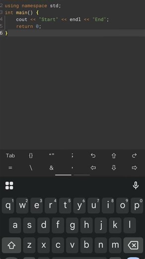 Print start and End in C++?