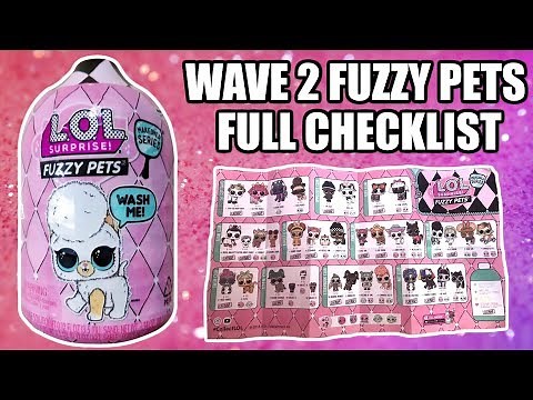 LOL Surprise Fuzzy Pets WAVE 2 CHECKLIST REVEAL | L.O.L. Series 5 Full Set All Names | Lamb + Mice