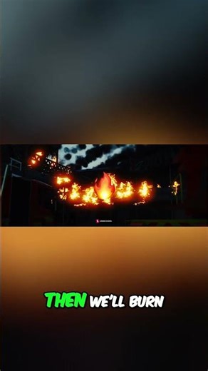 Watch This Building BURN: Fire Simulation Explained! #shorts