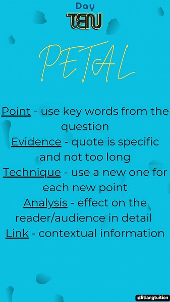Day 10 of 30 - paragraph structure for #languageanalysis #gcseenglish #englishtips #tutoringservices #revisingenglish #gcseadvice #examsupport #30daysofgcse #gcsehelp