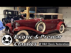 Exotic Prewar Cars at D&D Classic Restorations