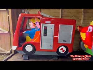 1990s OMC Electronics Coin Operated Fire Engine Kiddie Ride - Fireman Sam