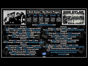 Bob Dylan - My Back Pages [Jam Track] [Backing Vocals & Guitar chords ]