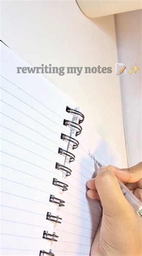 Rewriting my notes ✍️✨ | aesthetic study vlog