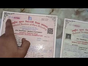 Nios Origional Marksheet October 2026 Download Now || मार्कशीट कब और कहां से प्राप्त करें #nios