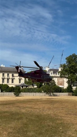 King Charles’ Royal Helicopter Landing at Kensington Palace | Historic Royal Arrival