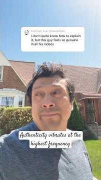 Authenticity vibrates at the highest frequency #Vibration #Authenticity