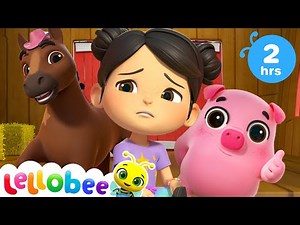 Boo Boo Song | Lellobee City Farm | Kids Songs | Nursery Rhymes | Sleep Baby Songs