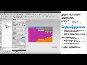 UGNX Turning Tutorial for Beginners. Sample2 ( 2 Groove/ 1 Operation ) -#2 MCS Setting / Facing