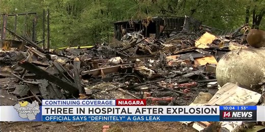 3 in hospital after explosion, official says ‘definitely’ a gas leak