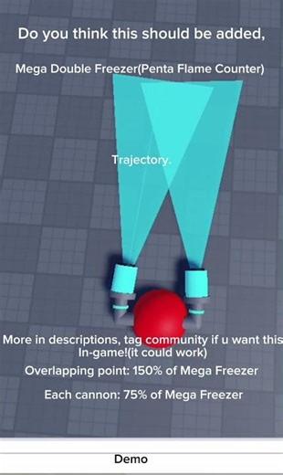 Roblox Tank Game Penta Flame COUNTER!❄️ • Double Mega Freezer Demo!(Make Freezer more even)