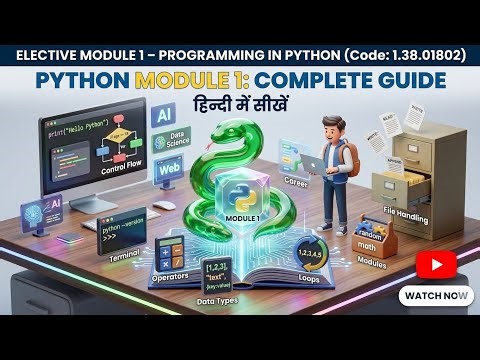 Elective Module 1 – Programming in Python | Full Tutorial in Hindi