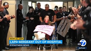 LAPD sergeant hit by car while on duty released from hospital