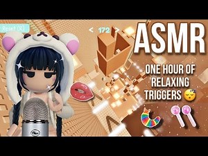 ROBLOX ASMR - ONE HOUR of Relaxing Triggers   Mouth Sounds (NO TALKING) 💗💤