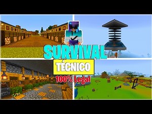 💀 DESCARGA este SURVIVAL TÉCNICO de MINECRAFT BEDROCK! 1.21 +