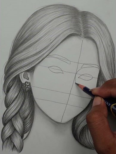 Easy face drawing tricks 😍 #art #drawing #sketch #artist #satisfying