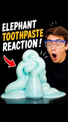 GIANT TOOTHPASTE? 😲 #aghorifact #facts #odvutfacts #banglafacts #tiktok #science #chemicalreaction
