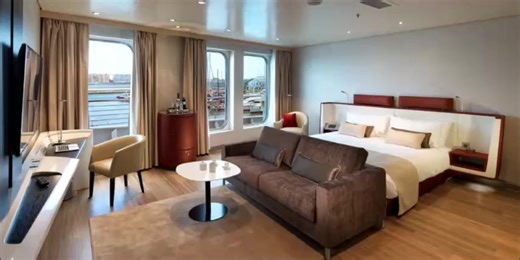 💫 Step into the extraordinary… Welcome to the Superyacht Executive Room — where elegance meets the sea. 🌊 A luxury stay like no other awaits aboard Sunborn Gibraltar. | Sunborn Gibraltar