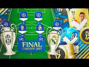 11 JUGADORES DE LA FINAL DE LA CHAMPIONS O DESCARTO JUGADORAZOS!! (ME JUEGO A RONALDO) | FIFA 17
