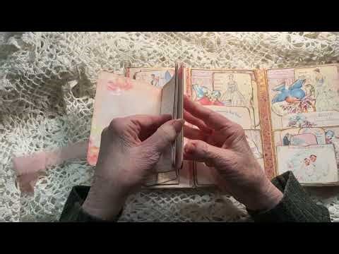 Retro Bluebird Bridal Folio Vintage Wedding Gift Cards Handmade 5x8 Keepsake Journal