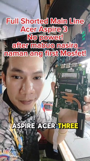 Acer Aspire 3 No power! after ko ma pa power on! bumigay din ung First mosfet! buti na lang dito sa shop, nakaiwas tayo sa back job! #computer #computerrepcomputerrepairair #cavite #dasmabayan #dasmarinascavite #laptoprepair#technician #computertechnician #cellphonerepair #cellphone #region4a #repairservice #repairservice #repairservice #cellphone #laptoprepair #technician #computer #computerrepair #desktoprepair #Cpu Repair Philippines #printerrepair #macbook#ram #upgradelaptop #computer #compu