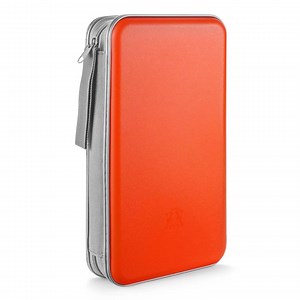 alavisxf xx 80 Capacity CD Case,Portable DVD Orange Hard Plastic Holder Organizer