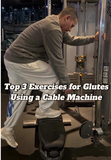 Top 3 Exercises for Glutes using a cable machine. 🍑 They are going to be hitting the glute minimus, medius, and maximus. 1. A cable kick out for the glute minimus 2. A glute med cable kickback for the glute med 3. A cable step down for the glute max Give these a try and if you want my full exercise library with over 200 exercises for home and the gym comment the work “exercise” and I’ll send over how to get it. #hdcfitness #trainwithhec #chicagopersonaltrainer #chicagofitnesstrainer #viral