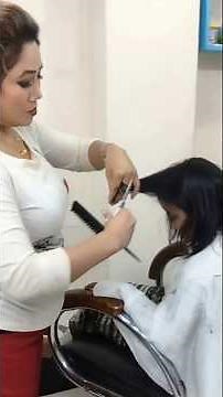 Easy Step Cut for Thin Short Hair, #shorts #short #shortsfeed