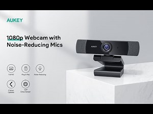 AUKEY FHD Webcam, 1080p Live Streaming Camera with Stereo Microphone - Test