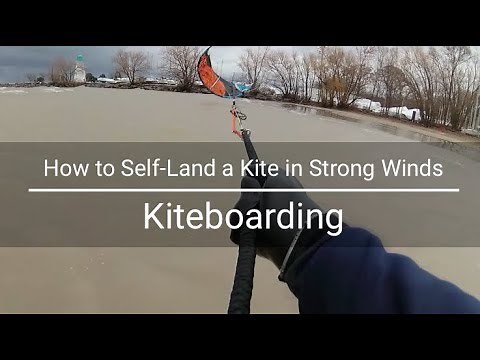 How To Self-Land a Kite in High Winds | Kiteboarding