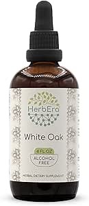 White Oak B120 Alcohol-Free Herbal Extract Tincture, Concentrated Liquid Drops Natural White Oak (Quercus alba) Dried Bark (4 fl oz)