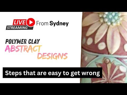 Simple Polymer Clay Abstract Technique | Beginner Friendly Live Tutorial | Relaxing to watch
