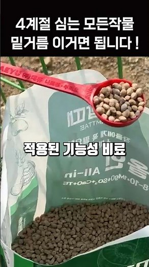 텃밭 밑거름 복합비료 주는시기 주는방법 #완효성비료