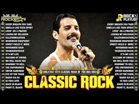 Classic Rock Songs 70s 80s 90s Full Album 🎶 Nirvana, Guns N' Roses, AC/DC, Bon Jovi, Metallica, U2