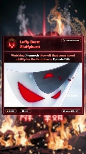 Shamrock's Sword Ability 🔥 | One Piece EP 1168 👒 | #shamrock #shanks #loki #devilfruit #onepiece