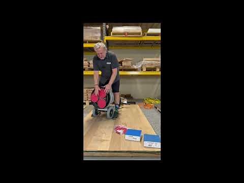 How do I prep and finish a hardwood floor with Pallmann products?