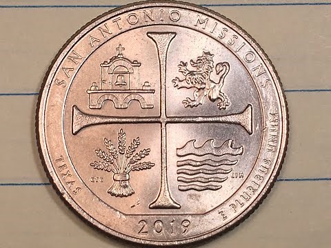 US 2019 Quarter - Joint Video Big D Coins and DC Coin World - San Antonio Missions - United States