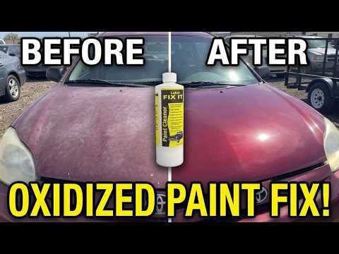 "Restoring a Severely Oxidized Toyota Camry's Maroon Paint | Lukat Paint Cleaner"