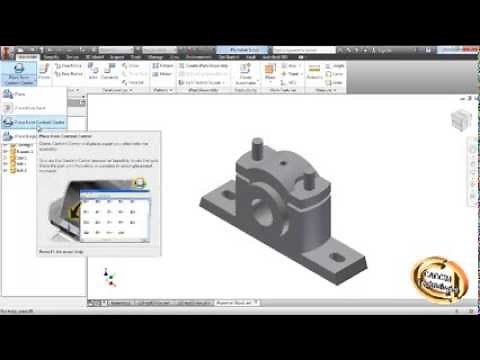 Inserting parts from Autodesk Inventor library (Tutorial)