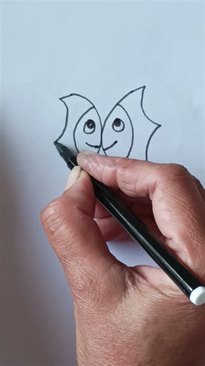 how to draw beautiful and easy fishes with c c #easyart #drawingtutorial #drawing #artist