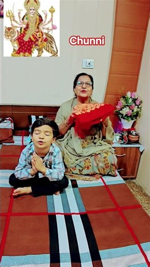 🌺Navratri special🌺day 5# chunni #jai Mata di #jai maa ambe #shortfeed #youtubeshorts #shortclip