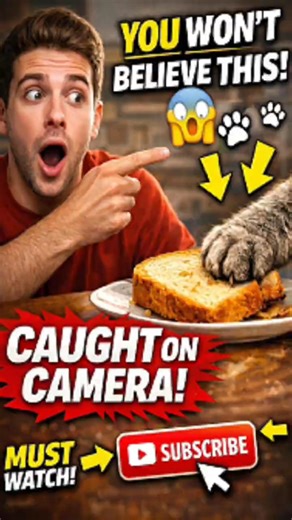 TOP 5 SNEAKY CATS STEALING FOOD 😂 #catshort #cutecat #usa