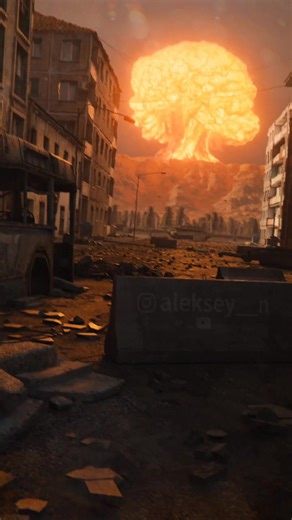 3D Animation of a Fake Nuke Destroying a City