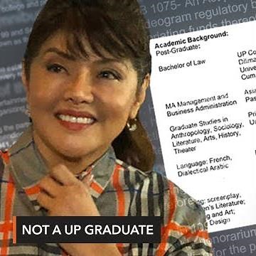 FALSE: Imee Marcos ‘graduated cum laude from UP College of Law’