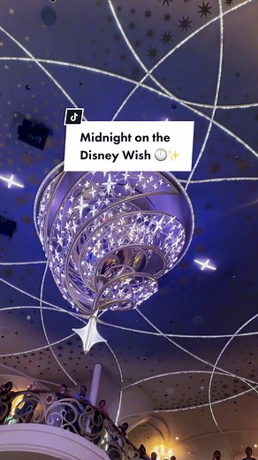 When it’s midnight on the Disney Wish 🕛✨ #Disney #DisneyCruiseLine #DisneyWish #Cinderella #Midnight #Magic #Cruise #CruiseShip #CruiseTok